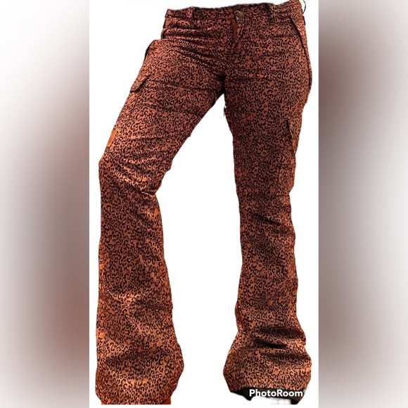 DC Pants & Jumpsuits Dc Leopard Print Snowboard Pants Poshmark